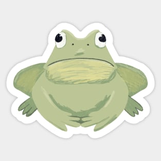 Frog friend hand drawn design Sticker